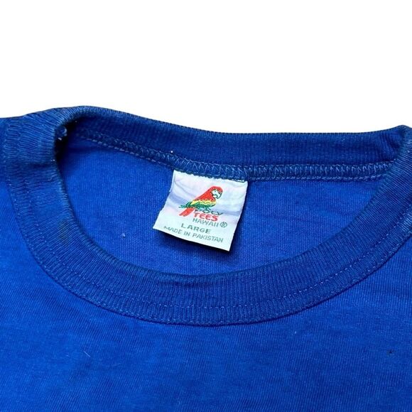 American Vintage 80s Oregon Crop Top Single Stitch Shirt Large - Picture 5 of 6